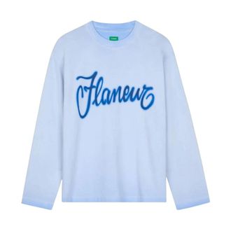 Flaneur Fl&acirc;neur, Tops, Heren, Blauw, XL, Katoen, Airbrush Summer Long Sleeve