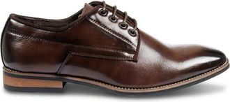 TruClothing Classic Plain Toe Derby Lace-Up Oxfords Dress Shoes