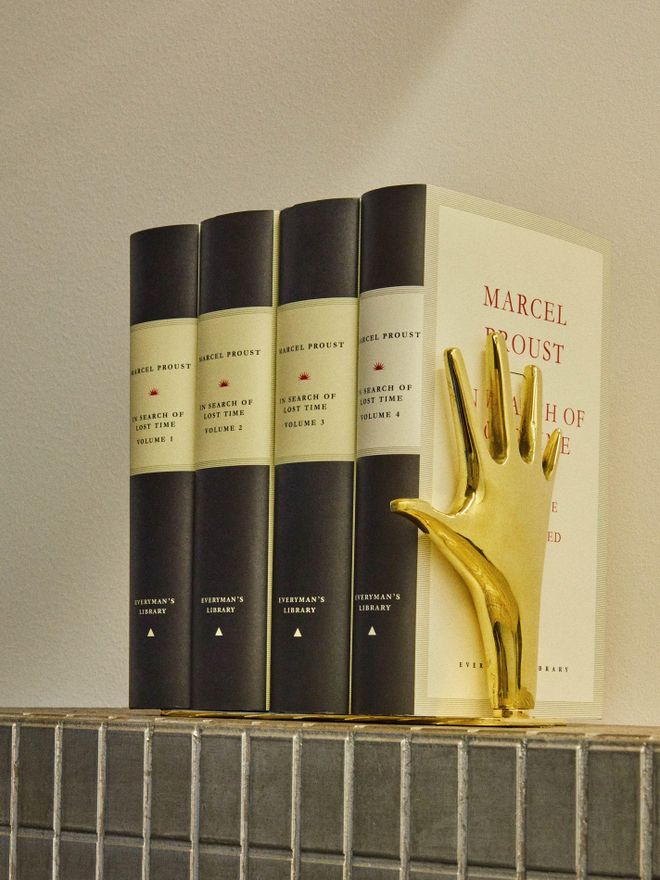 Hand Brass Bookends