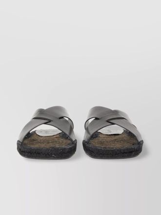 Castaner cross strap espadrille flat sandal