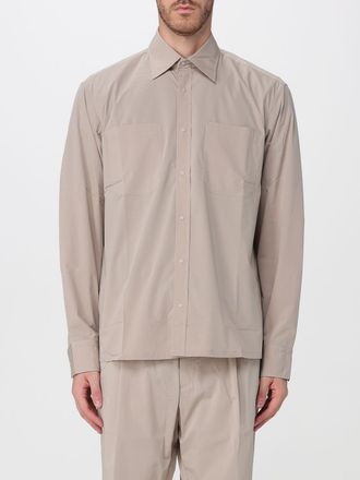 Herno Camicia casual in modal stretch con collo a punta e tasca a toppa