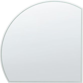 Beliani Espejo De Pared Led De Vidrio Dormitorio Ba&ntilde;o 100 X 100 Cm Plateado Ozenay