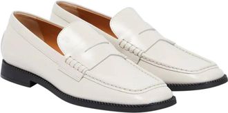 Tod's White Square Toe Penny Loafers Size 36.5
