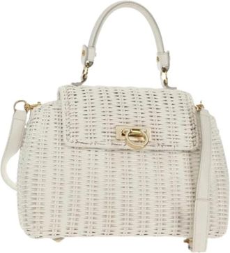 Ferragamo Pre-owned Handbags, female, White, Size: ONE SIZE Pre-owned Leather Handbag