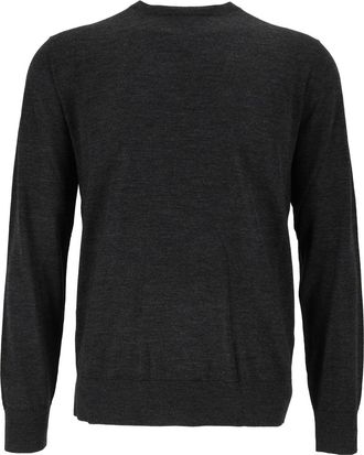Ballantyne Black Wool Crew Neck Sweater