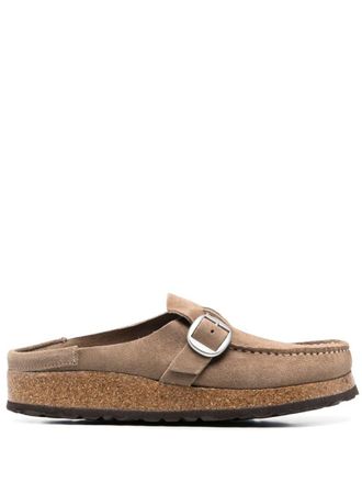 Birkenstock Buckley Gray Taupe, Suede Leather Shoes