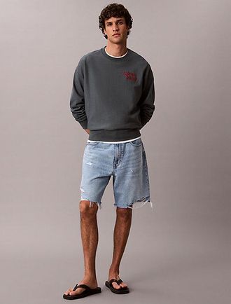Calvin Klein Sudadera De Felpa De Algod&oacute;n De Gran Calidad Con Logo