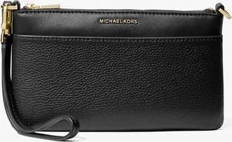Michael Kors Jet Set Medium Pebbled Leather Wristlet