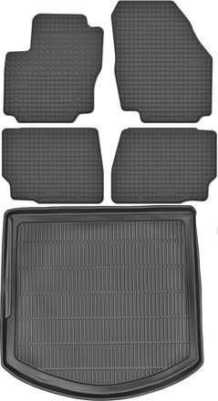 OEM Juego De Alfombrillas De Goma Para Coche Y Maletero Para Ford Mondeo Mk4 Estate (2008-2014)