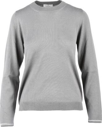 PANICALE Under Jacket Sweater Wool Silk - Grey