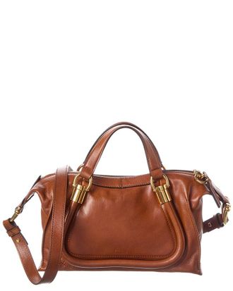 Chlo&eacute; Paraty 24 Small Leather Shoulder Bag