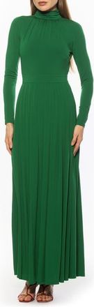 Alexia Admor SOLENE FIT AND FLARE DRESS in Emerald at Nordstrom, Size X-Large