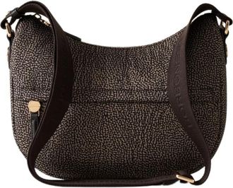 Borbonese Luna Bag Small - Dames - Schoudertassen - Bruin - ONE Size - Tassen