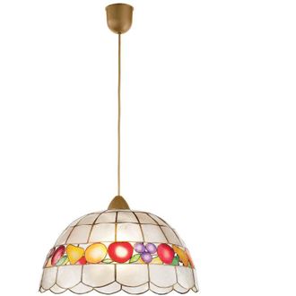 Fan Europe Lampadario a sospensione aragona in vetro madreperla tiffany