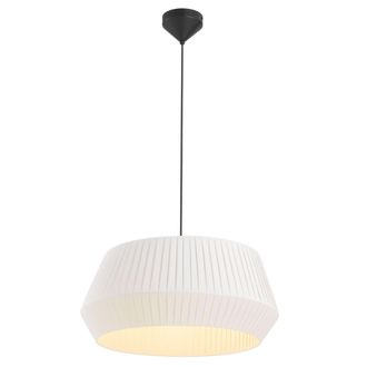 Nordlux Modern Indoor Pendant Light White Textile E27 Hand Pleated - Mains Powered, IP20