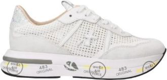Premiata Cassie 6341 - Heren - Sneakers - Wit - 41 EU - Leer - Schoenen