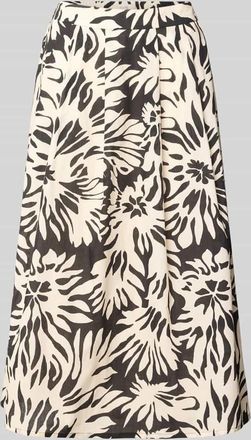 robe l&eacute;g&egrave;re Midirock im Allover-Look mit Eingrifftaschen in Black, Gr&ouml;&szlig;e 36