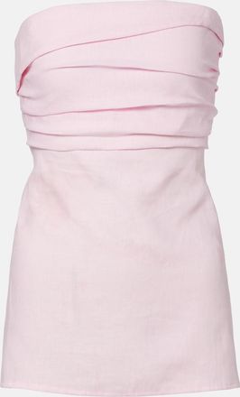 Faithfull The Brand Boe linen bustier top