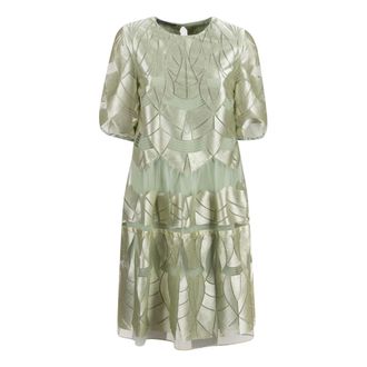 Alberta Ferretti Midi Dresses, female, Green, 2XS, Green Abito Dress