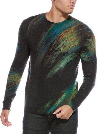 Autumn Cashmere Cotton By Autumn Cashmere Brush Stroke Cashmere Crewneck Sweater