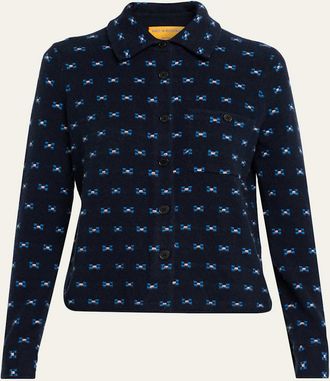 Guest In Residence Dylan Tweed Cashmere Shirt