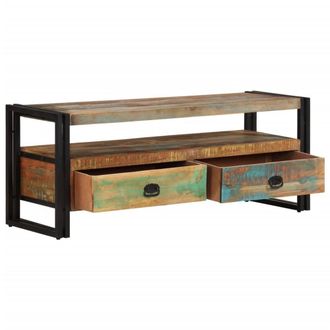 Berkfield Home TV Cabinet Solid Reclaimed Wood