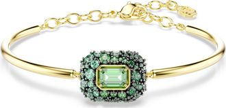 Swarovski Sublima 18k Gold Plated Octagon Cut Bangle