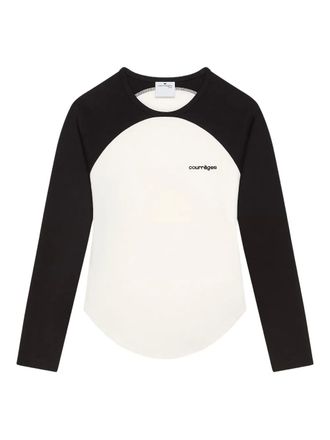 Courrèges Circle Contrast T-shirt - Beige