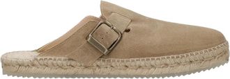 Espadrilles Sandalen - Heren - Slip ons - Bruin - 46 EU - Leer - Schoenen