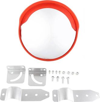 OEM Espejo Retrovisor Convexo De 30 Cm De Ancho Para Mayor Seguridad Vial En La Entrada De La Casa, Incluye Accesorios De Montaje