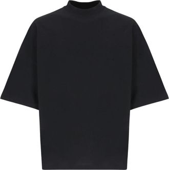 Jil Sander Oversized T-Shirt - Heren - T-shirts - Zwart - L - Katoen - Tops