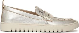 Vionic Womens Uptown Perforated Loafer In Gold