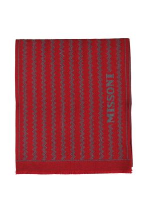 Missoni Red Wool Scarf