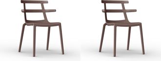Resol Sillas Tokyo Resol Pl&aacute;stico Marr&oacute;n (pack De 2)