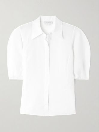 Gabriela Hearst Camicia In Lino Sansi - Bianco