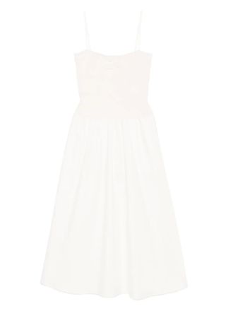 Reformation Nellie dress - women - Spandex/Elastane/Organic Cotton/Organic Cotton - L - Neutrals