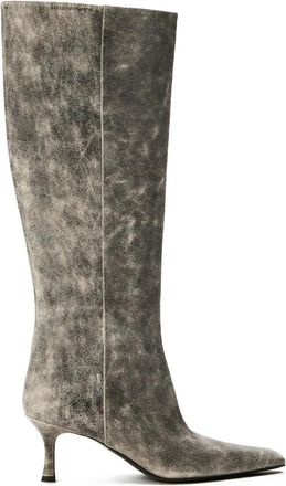 Alexander Wang Vera 65mm Tube Boot - Dames - Laarzen met Hak - Grijs - 36 EU - Schoenen