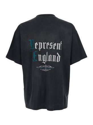 Represent Mens T-Shirt Private Members Black Cotton T-Shirts And Polos