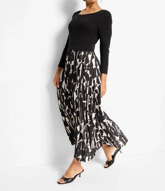 Nic+Zoe Print Kyrie Dress In Onyx