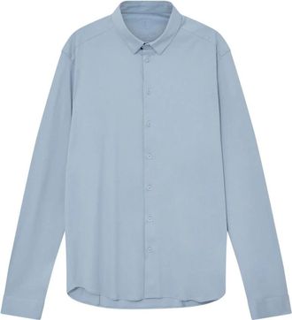 Mos Mosh MMGMarco Jersey Shirt - Heren - Casual Overhemden - Blauw - M - Katoen - Overhemden