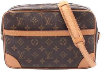 Louis Vuitton Pre-owned Cross Body Bags, female, Brown, Size: ONE SIZE Pre-owned Canvas Cross Body Bag