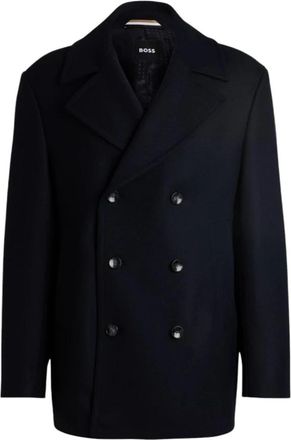 HUGO BOSS Stijlvolle Blazer - Heren - Blazers - Blauw - M - Leer - Jassen