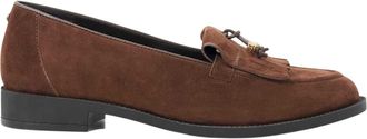 Dune London Globetrot su&egrave;de platte loafers voor dames (Bruin)