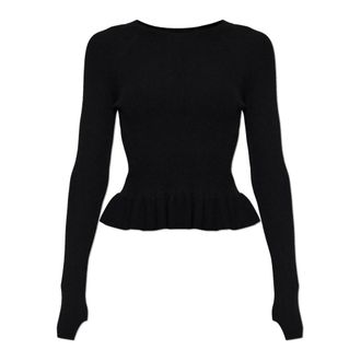 AllSaints Jas Sweater - Dames - Ronde hals truien - Zwart - M - Polyester - Truien & Vesten