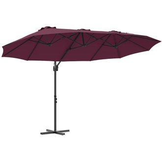 vidaXL Parasol De Jard&iacute;n Tipo Cantilever Rojo Burdeos Vidaxl