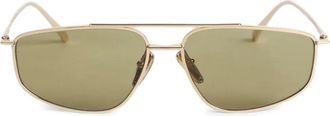 Prada rectangle-frame sunglasses - Oro