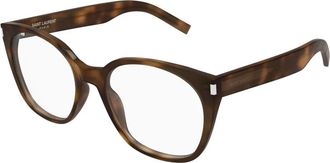 Saint Laurent Glasses, unisex, Brown, Size: 55 MM Cat-eye Eyeglasses