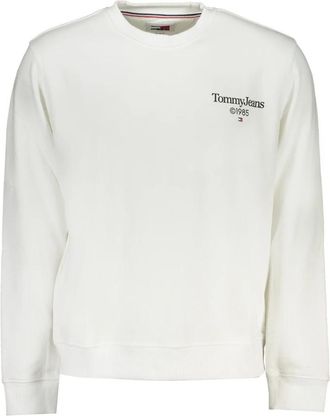 Tommy Hilfiger Sweatshirt met Lange Mouwen - Heren - Sweatshirts - Wit - 2XL - Katoen - Hoodies & sweatvesten