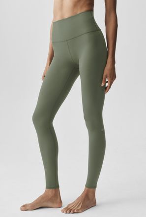 Alo | High-Waist Airbrush Legging in Bamboo Green, Size: Medium