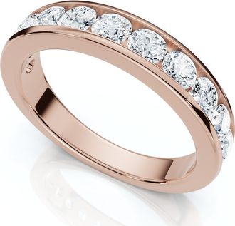 Pompeii3 1Ct Channel Set Diamond Wedding Ring 14k Gold or Platinum Lab Grown